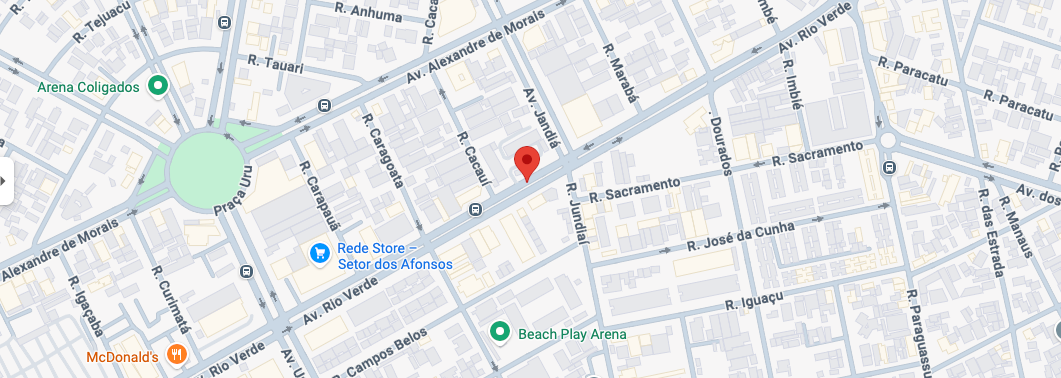 Mapa da localização da Go Flash Wash na Avenida Rio Verde, em Goiânia
